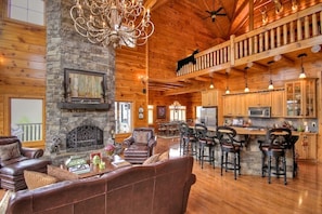 Living Room & Kitchen area