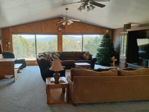 Living Room and Another Dining Area, with Kitchen are one Great Room.