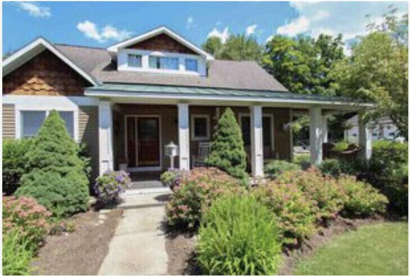 Front of house and porch 