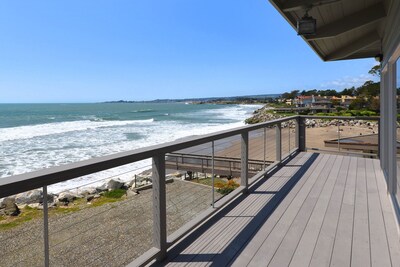 One of two oceanfront units right on the beach near Pleasure Point in Santa Cruz