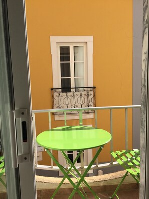Charming Balcony for morning coffee.