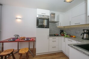 Kitchen and dining area