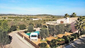 Aerial photo of the villa in sineu