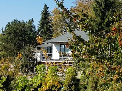 Nueva y espaciosa casa de vacaciones en el lago Tollensesee, de forma gratuita. Internet inalámbrico