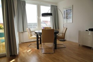 Dining space in the living room