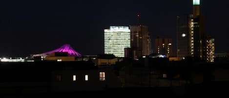 Uitzicht vanuit de slaapkamers op de Potsdamer Pla