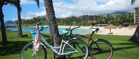 Beach cruisers for your transport while in Koolina!