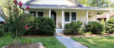 Front porch made for enjoying the mountain air.