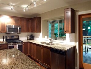 Fully stocked kitchen
