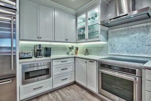 Fully stocked kitchen