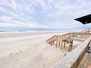Just steps away the beach