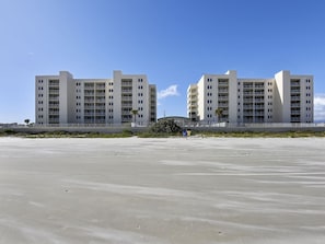 View of the condo from the beach