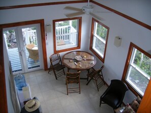 Dining view from loft