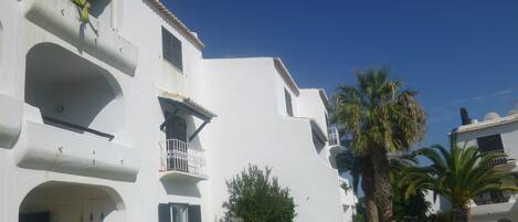 View of the terrace and garden