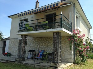 Terrasse côté Cher.
