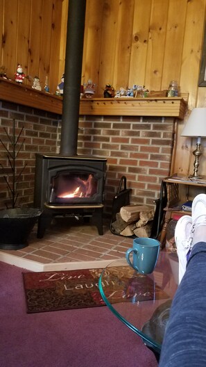 Relax by the woodstove