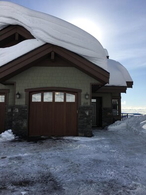Private Garage with ample outside parking.