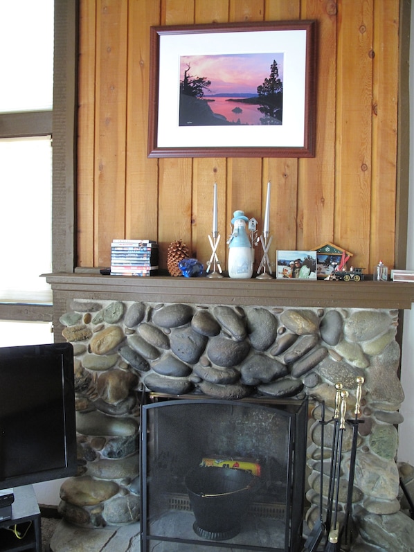 Wood burning fireplace 