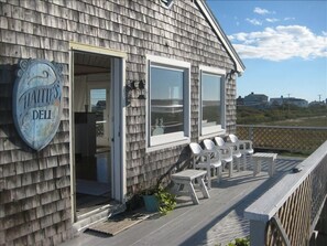 Upstairs deck, wrap around porch