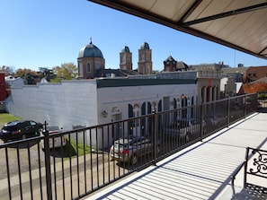 View of Immaculate Conception Church from balcony