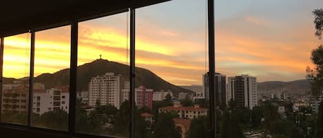 View of the Christ from the living room.