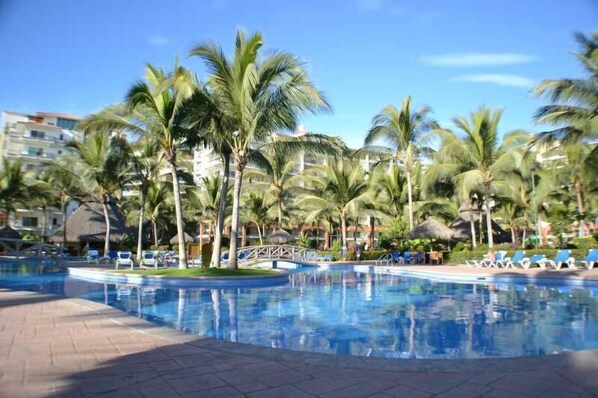 One of several pools