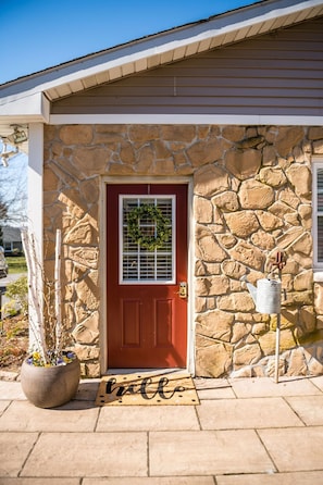 Keyless Entry. Homeowner will provide entry code for guest before arrival