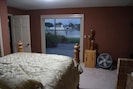 (South Meadow)  view overlooking lake with a comfy queen size bed, TV, and DVD.