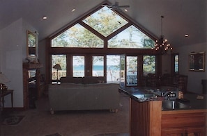 Great Room with Lake Michigan Just Outside