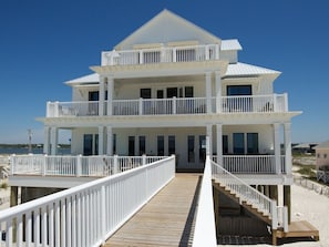 The Veranda - view of the beach side and its 3 fantastic decks.