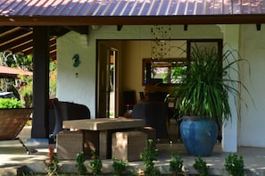 villa seen from the pool