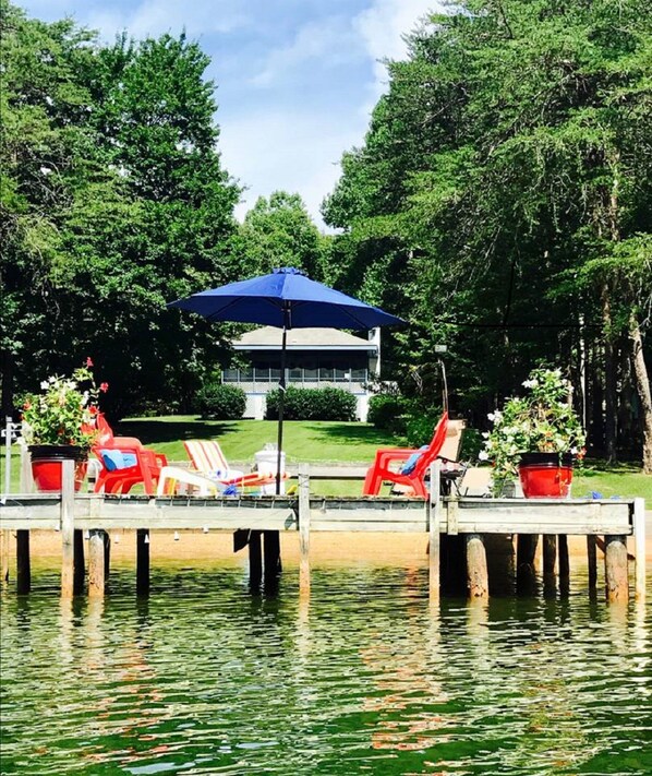 A Nautical Nook on Smith Mountain Lake a view from the water.