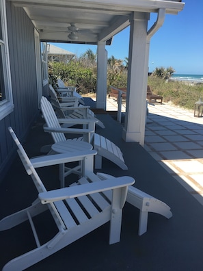 Relax in the classic Adirondack chairs and enjoy the views!