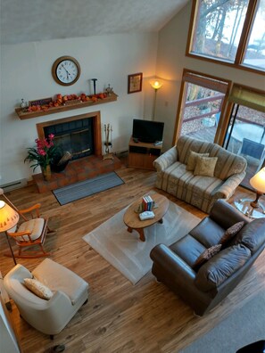 Living room view from loft