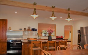 Beautifully renovated recycled timber kitchen for entertaining