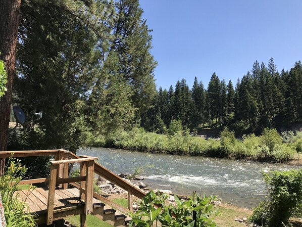 Blackfoot River view from back porch! 