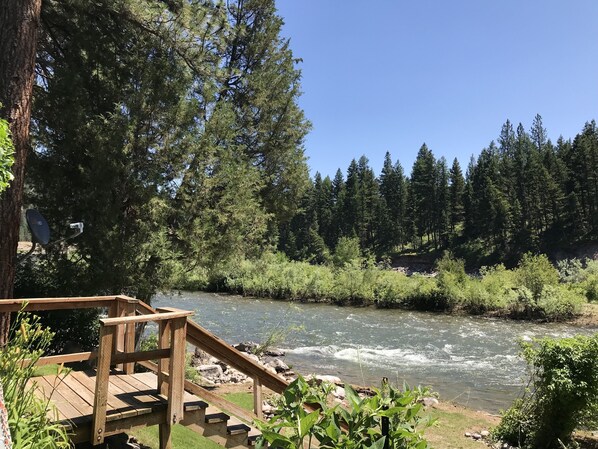 Blackfoot River view from back porch! 