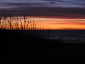 Sunset from the beach lanai