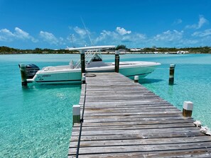 Driftwood's private dock