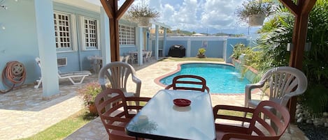 Back yard pool area 