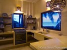 Casa Oasis downstairs flat ocean view kitchen (huge pantry on left)