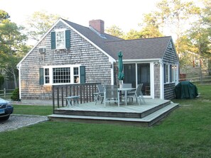 Deck for outside eating