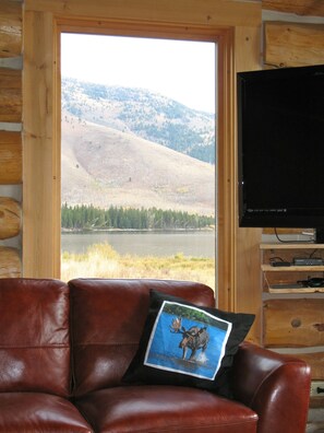 View of Henry's Lake from Great Room. 