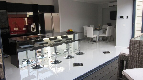 Bi-fold doors bring the inside out