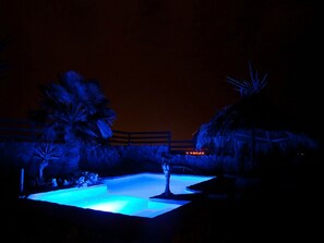 beautiful pool for a night swim