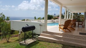 Great Atlantic view  from  poolside and main floor balcony