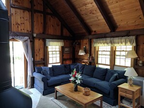 Relax in the open living area
