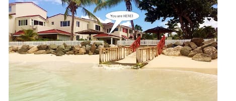 View of apartment from the sea