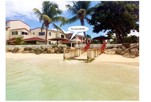 View of apartment from the sea