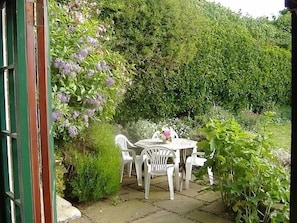 Patio, looking from the kitchen